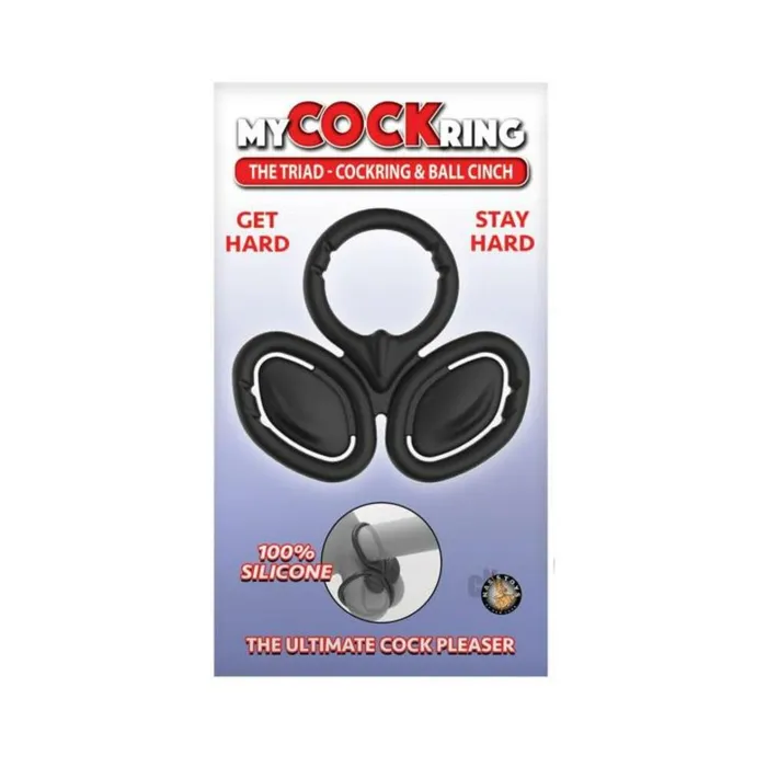 My Cockring The Triad Cockring Ball Cinch Black Nasstoys Anal