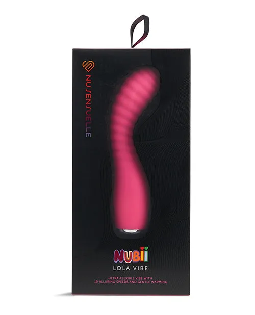 Nu Sensuelle Lola Nubii Flexible Warming Vibe Pink Novel Creations Usa INC Vibrators