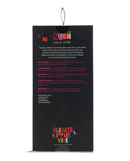 Nu Sensuelle Lola Nubii Flexible Warming Vibe Pink Novel Creations Usa INC Vibrators Nu Sensuelle Lola Nubii Flexible Warming Vibe Pink Novel Creations Usa INC Vibrators