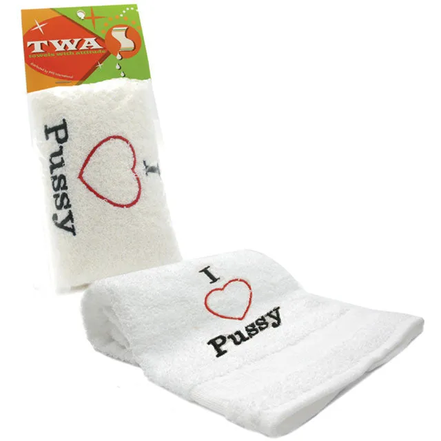 PHS International Towels With Attitude I Heart Pussy Female Sex Toys