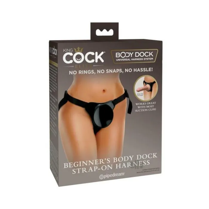 Pipedream Female Sex Toys King Cock Elite Beginners Body Dock Strapon Harness
