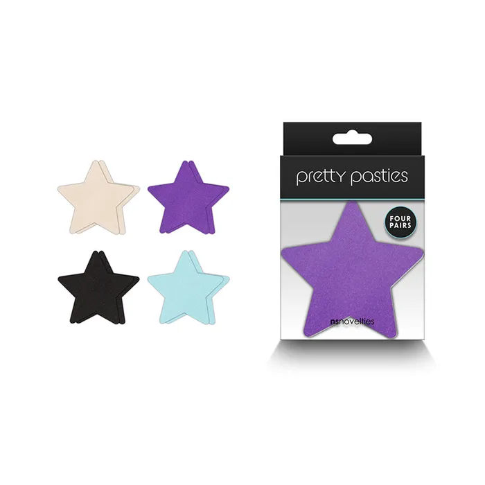 Pretty Pasties Star I Assorted 4 Pair New Sensations Novelties Inc Vibrators