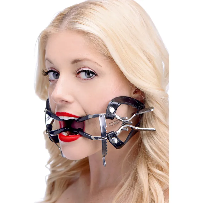 Ratchet Style Jennings Mouth Gag with Strap Master Series Female Sex Toys