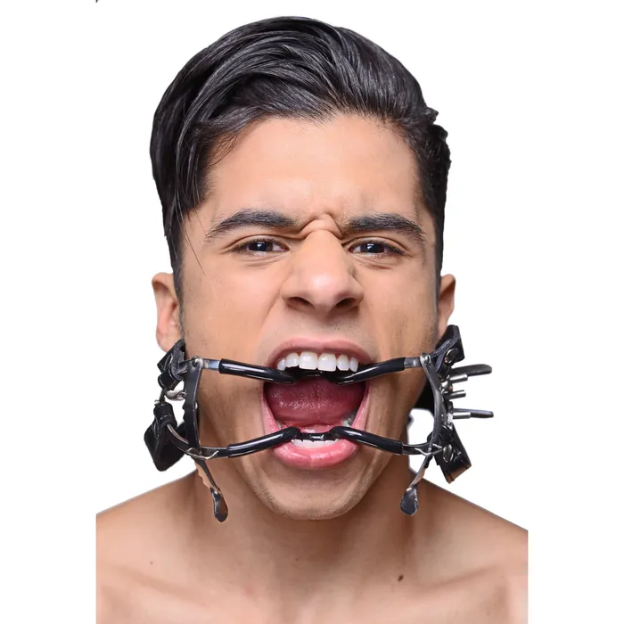 Ratchet Style Jennings Mouth Gag with Strap Master Series Female Sex Toys