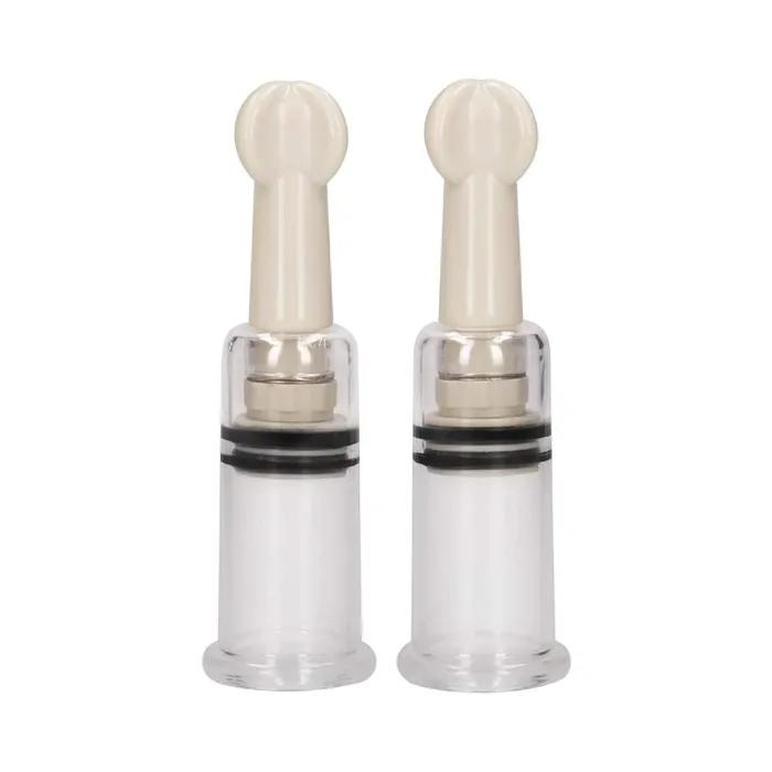 Shots America LLC Female Sex Toys Pumped Nipple Suction Set Small Rose