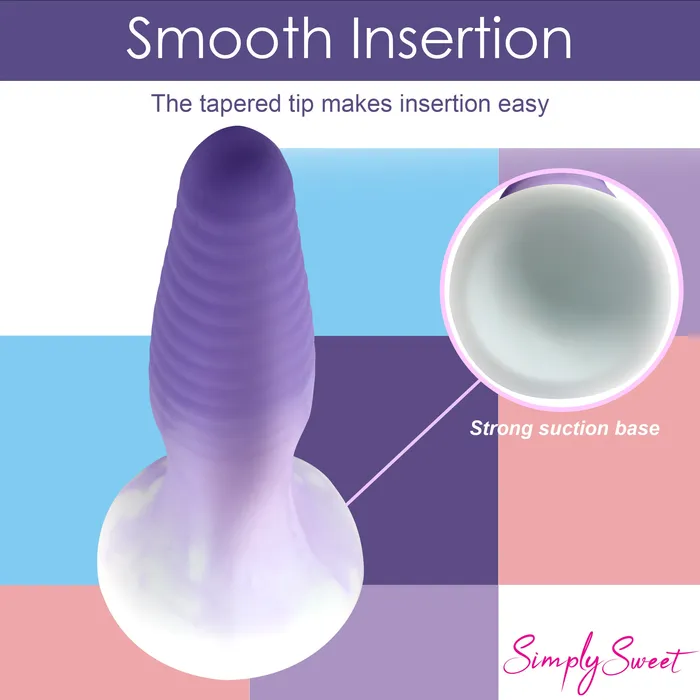 Simply Sweet Anal 3 Piece Silicone Butt Plug Set Purple