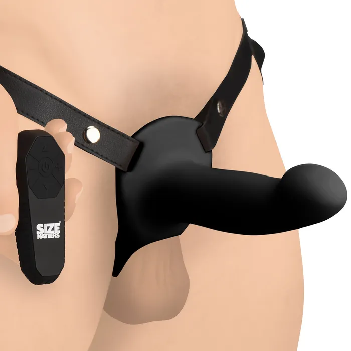 Size Matters Anal 2 Erection 28X Smooth Vibrating Silicone Penis Sheath w Remote Black