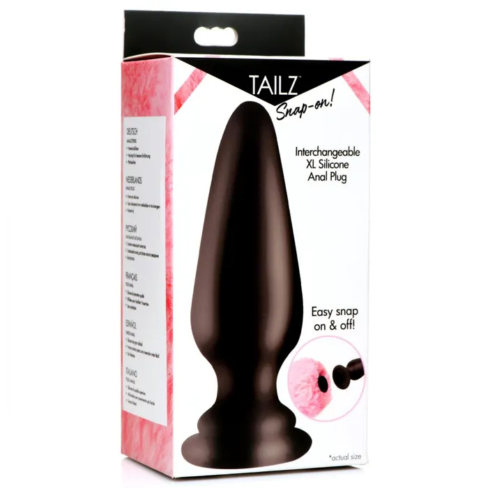 SnapOn Interchangeable XL Silicone Anal Plug Tailz Male Sex Toys