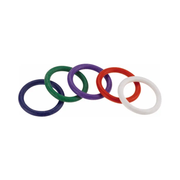 Spartacus Cock Ring Rainbow Set 4 Rubber Cock Rings Spartacus Male Sex Toys