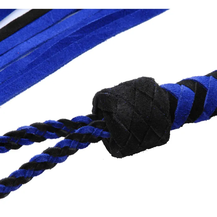 Strict Leather Vibrators Black and Blue Suede Flogger