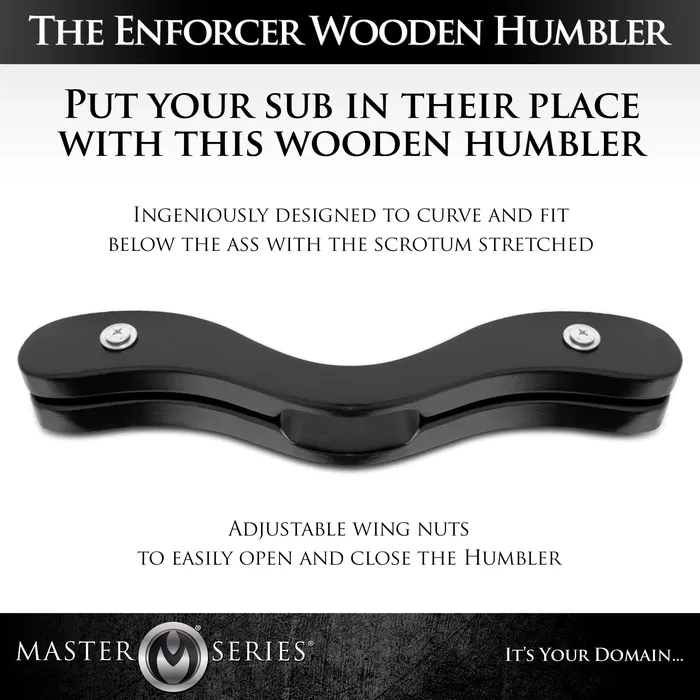 The Enforcer Black Wooden Humbler Master Series Anal