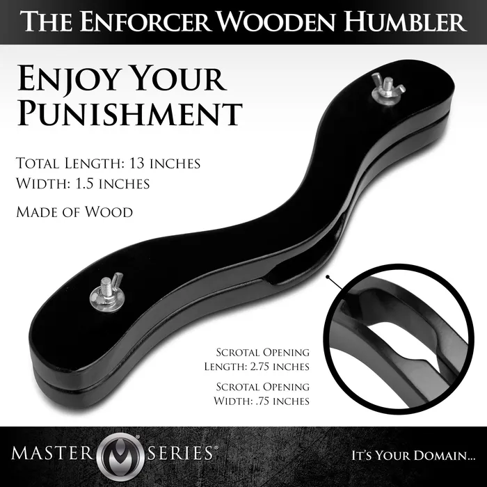 The Enforcer Black Wooden Humbler Master Series Anal