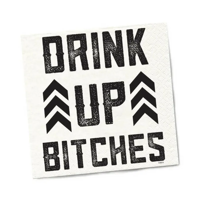 Twisted Wares Twisted Wares Drink Up Bitches Napkins 20Pack Male Sex Toys