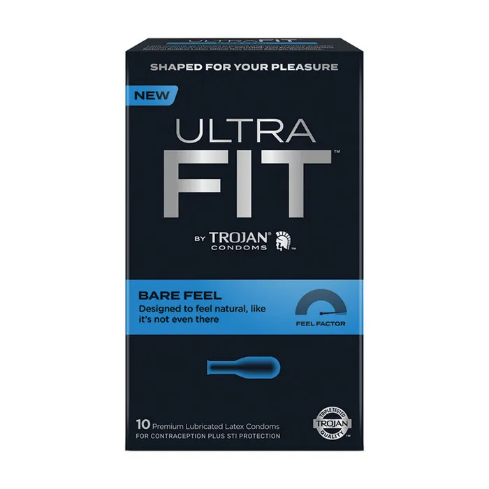 Vibrators Paradise Marketing Services Trojan Ultrafit Bare Feel 10 ct