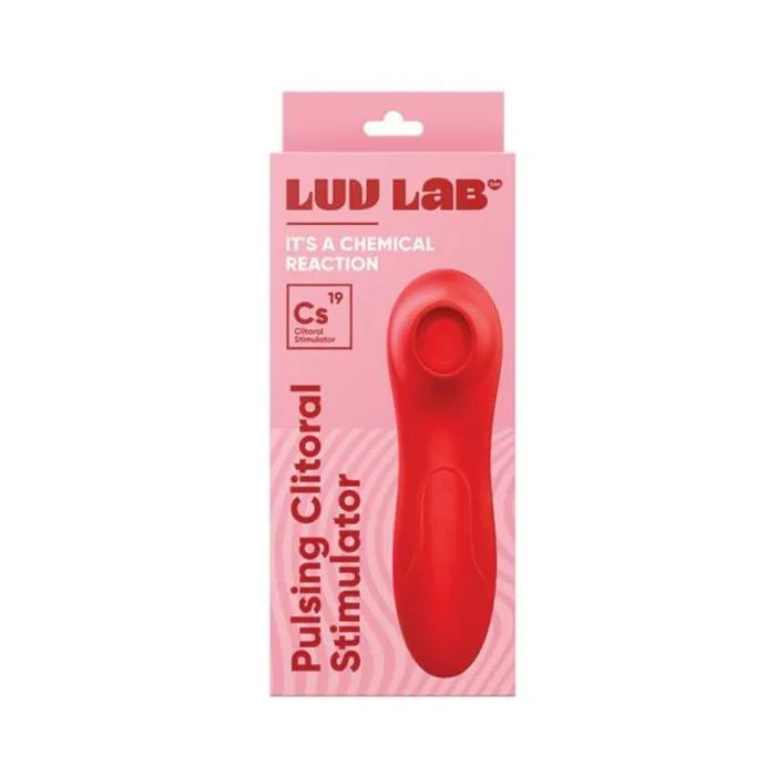 Vvole Vibrators Luv Lab Cs19 Pulsing Clit Stimulator Silicone Red