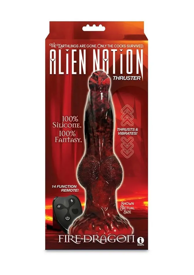 Alien Nation Alien Nation Fire Dragon Silicone Thrusting Dildo Dildos