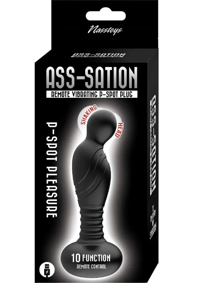 Anal AssSation Remote Vibrating Rechargeable Silicone PSpot Plug AssSation