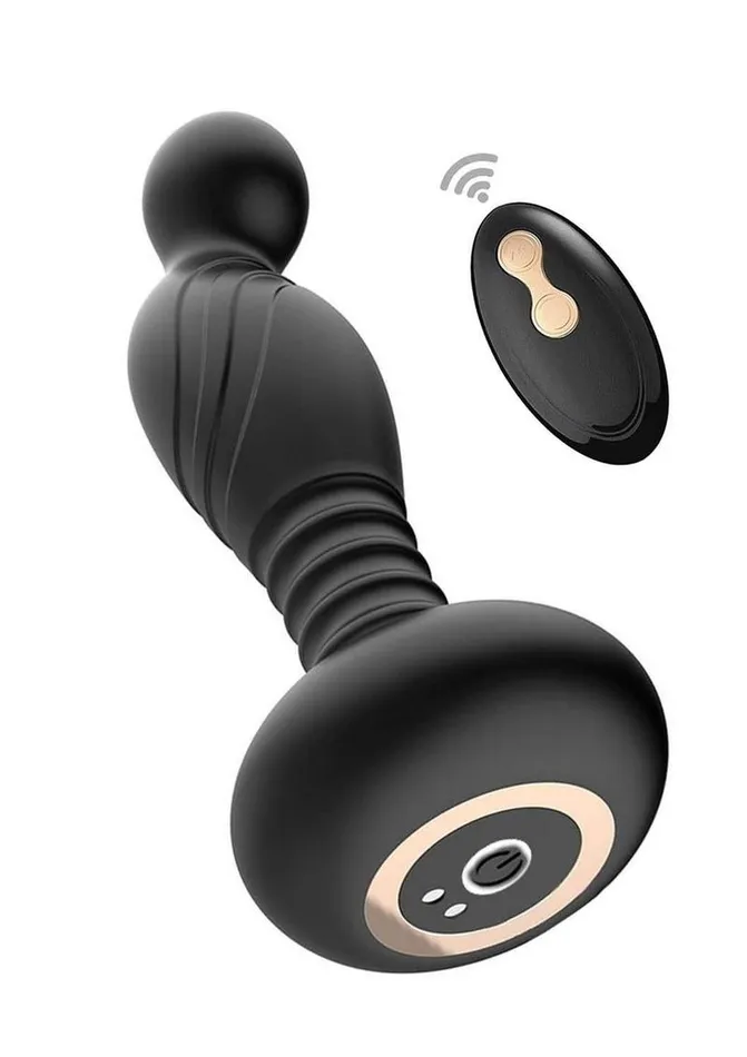 Anal AssSation Remote Vibrating Rechargeable Silicone PSpot Plug AssSation