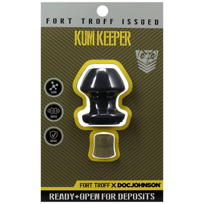 Anal Fort Troff Fort Troff Kum Keeper Butt Plug Black Small