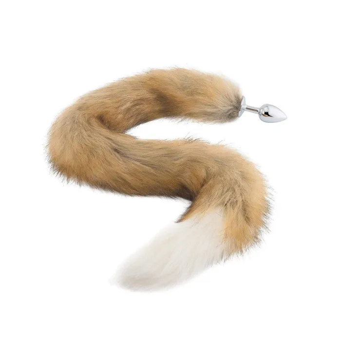 Anal Love Plugs Brown White Fox Tail Plug 32