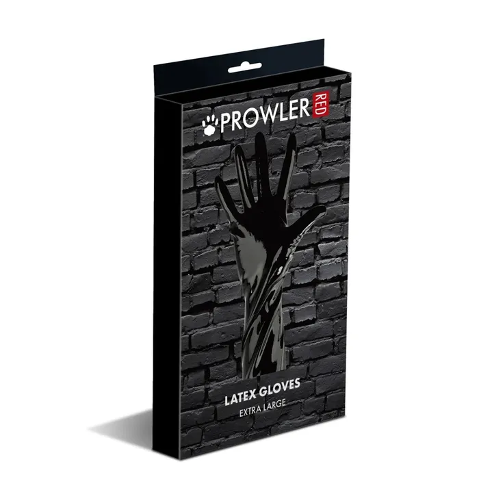 Anal Prowler RED Prowler RED Wrist Length Latex Gloves Black XL