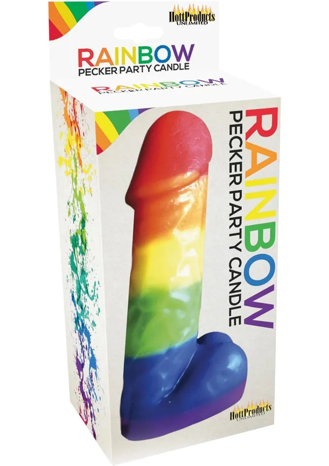 Anal Rainbow Rainbow Pecker Party Candle
