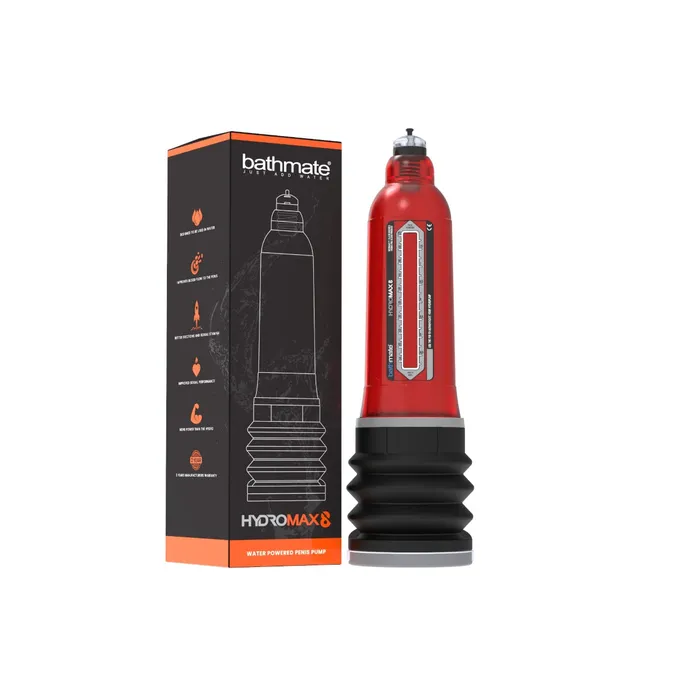 Bathmate Male Sex Toys Bathmate Hydromax 8 Penis Pump Red