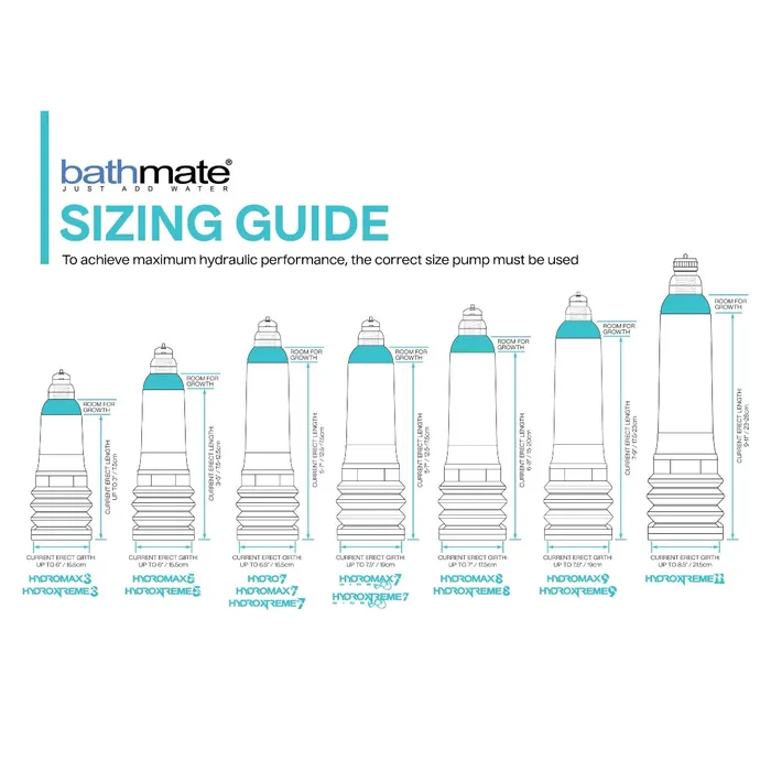 Bathmate Male Sex Toys Bathmate Hydromax 8 Penis Pump Red