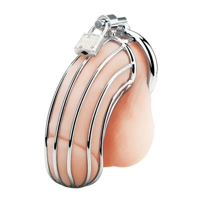 Blue Line Male Sex Toys Blue Line Prisoner Cock Cage Silver