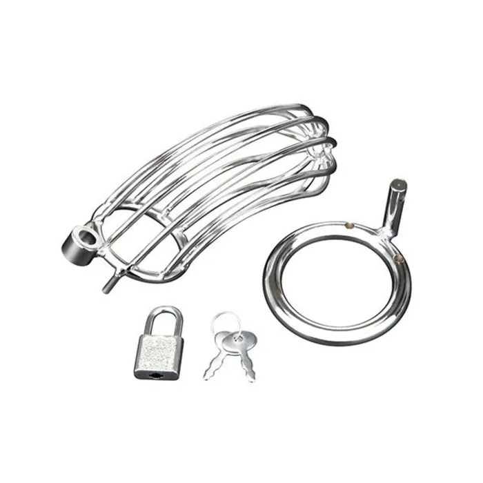 Blue Line Male Sex Toys Blue Line Prisoner Cock Cage Silver