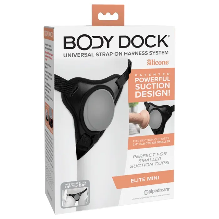 Body Dock Female Sex Toys Body Dock Elite Mini Strap On Harness Black