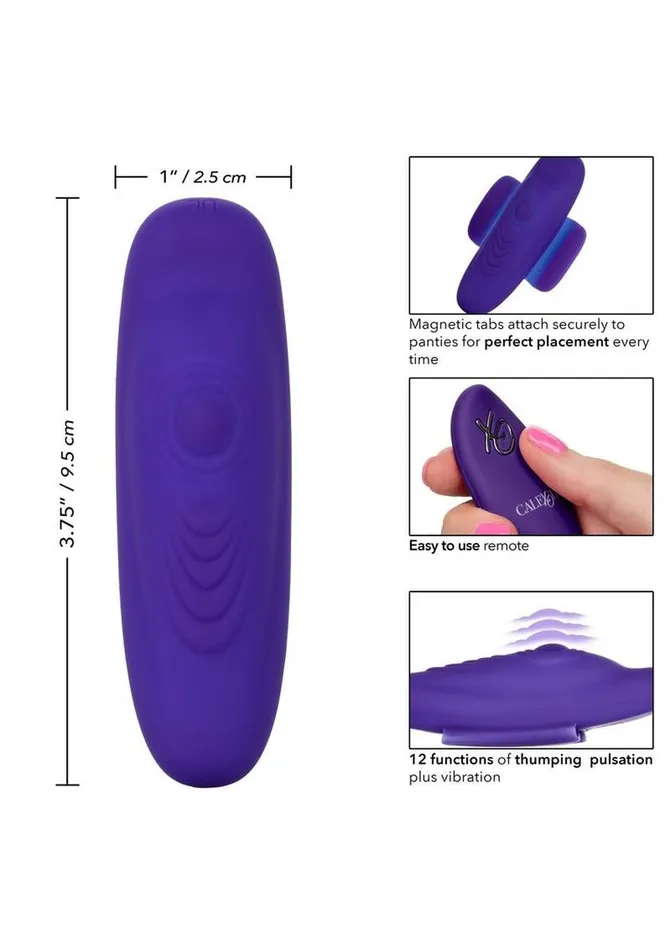 Calexotics LockNPlay Silicone Rechargeable Panty Vibe Remote Controlled Vibes Female Sex Toys