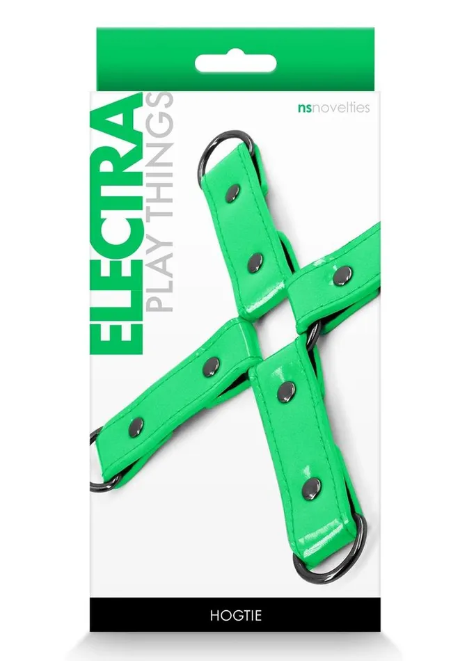 Couples Electra Play Things Electra Play Things Pu Leather Hog Tie