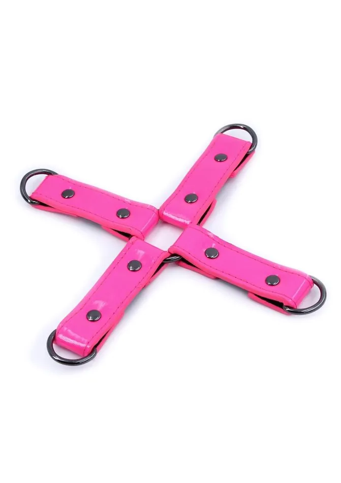 Couples Electra Play Things Electra Play Things Pu Leather Hog Tie