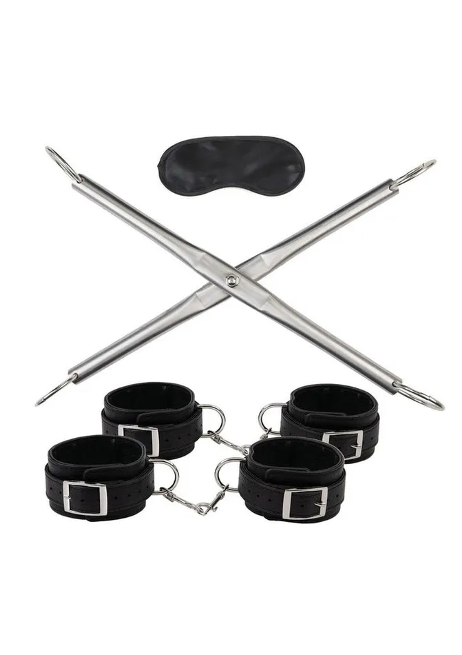 Couples Lux Fetish Lux Fetish HogTie Spreader Bar with Detachable Wrist and Ankle Cuffs Couples Lux Fetish Lux Fetish HogTie Spreader Bar with Detachable Wrist and Ankle Cuffs