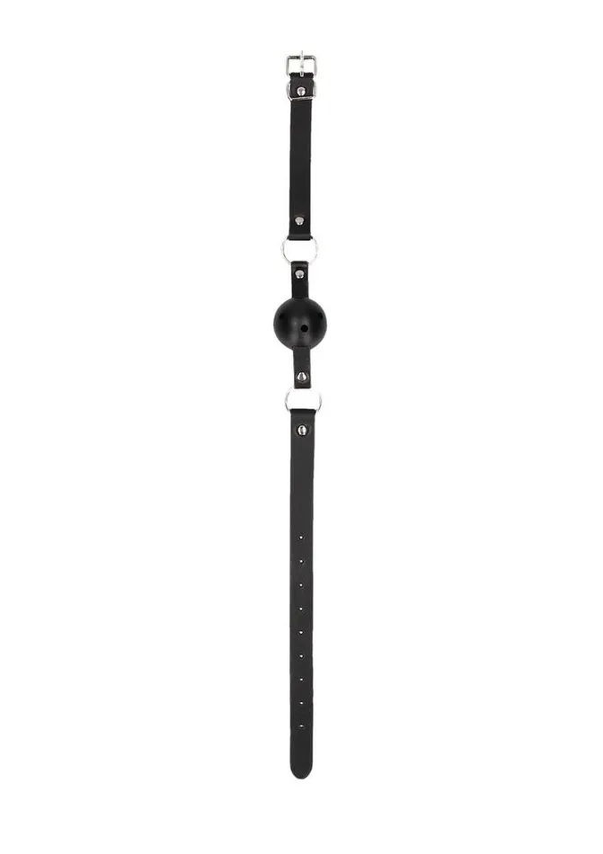 Couples Ouch Ouch Breathable Ball Gag with Bonded Leather Straps