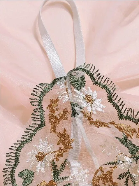 Couples Sinderella Wildflower Allure Sheer ThreePiece Lingerie Set