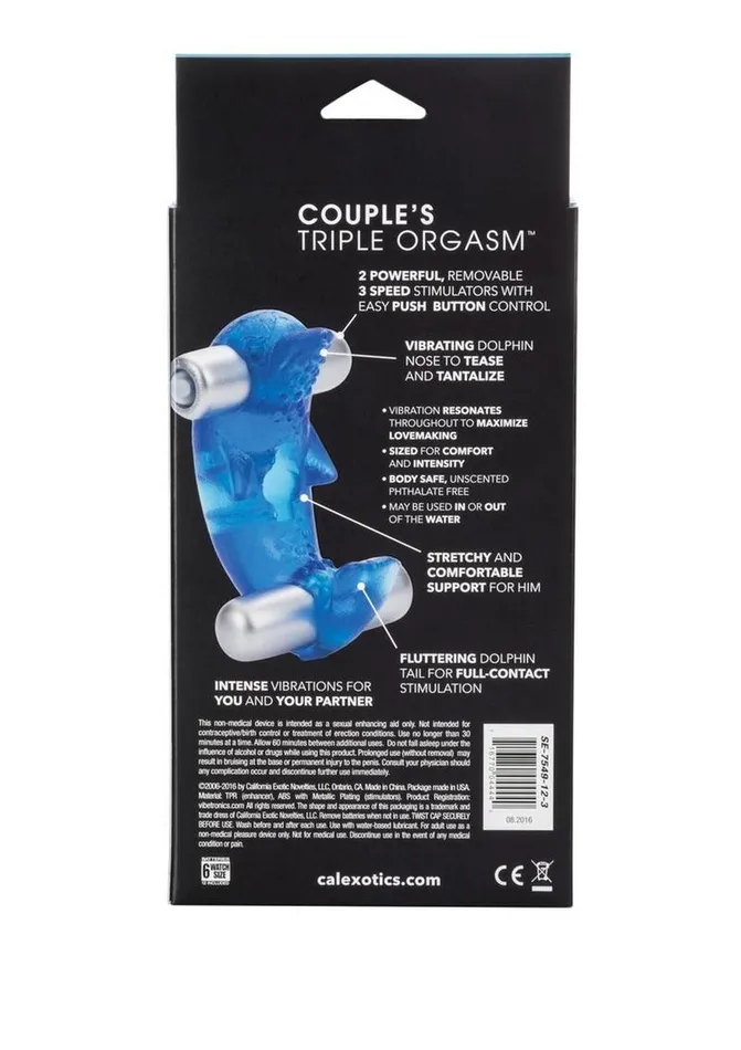 Couples Triple Orgasm Vibrating Cock Ring Couples Enhancers Couples