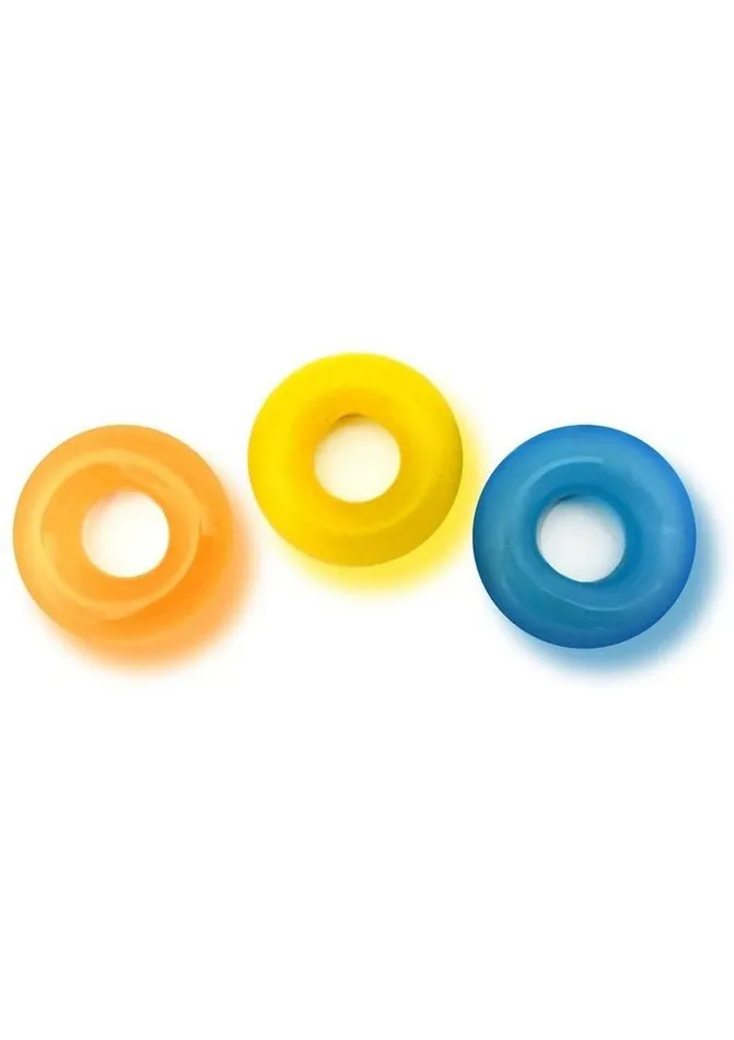 Dildos Rascal Rascal The DRing Glow X3 Glow In The Dark Cockrings Assorted Colors 3 Each Dildos Rascal Rascal The DRing Glow X3 Glow In The Dark Cockrings Assorted Colors 3 Each