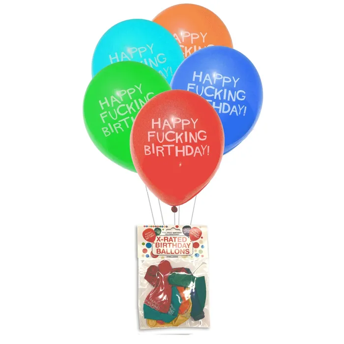 Enhancers Little Genie XRated Birthday Balloons 8 Pack Little Genie