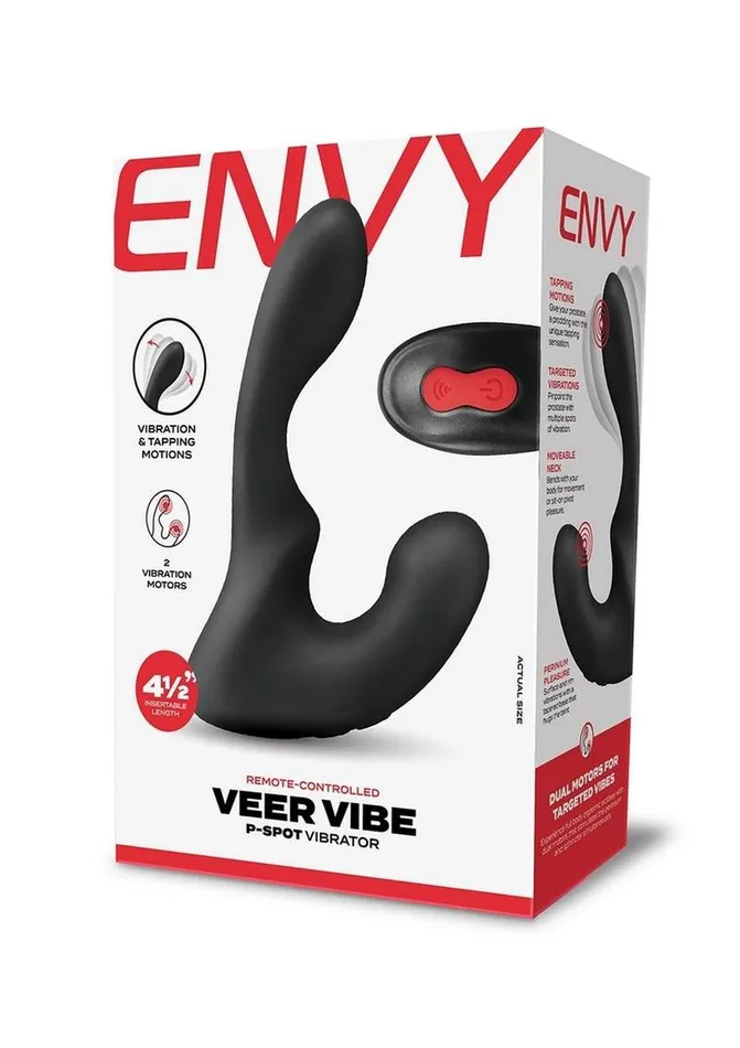 Envy Toys Envy Toys Veer Vibe Remote Controlled Rechargeable Silicone PSpot Vibrator Female Sex Toys