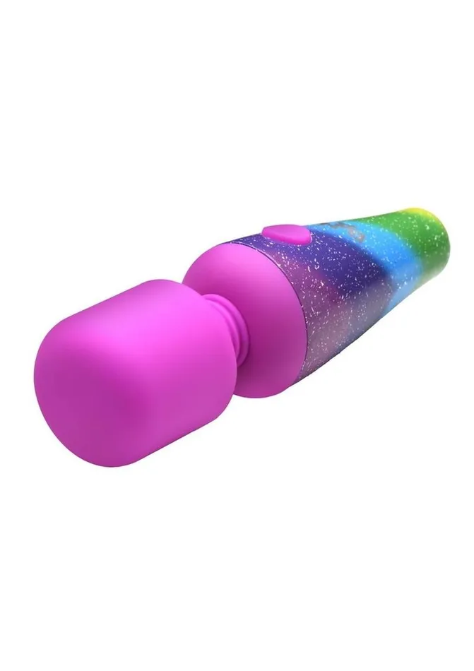 Female Sex Toys BANG Bang Rainbow Mini Wand Rechargeable Silicone Vibrator
