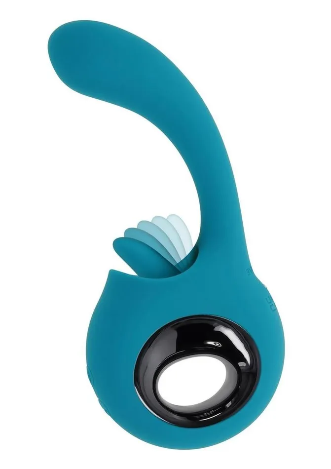 Female Sex Toys Evolved How Many Licks Rechargeable Silicone Vibrator with Clitoral Stimulator