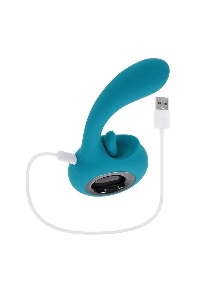 Female Sex Toys Evolved How Many Licks Rechargeable Silicone Vibrator with Clitoral Stimulator
