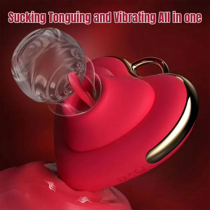 Female Sex Toys Inyarose HeartShaped Suction Vibrator