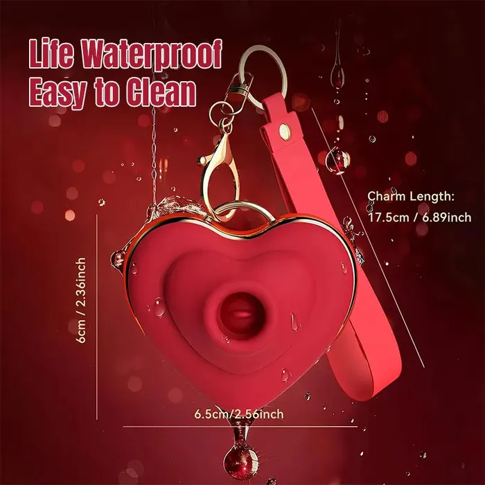 Female Sex Toys Inyarose HeartShaped Suction Vibrator