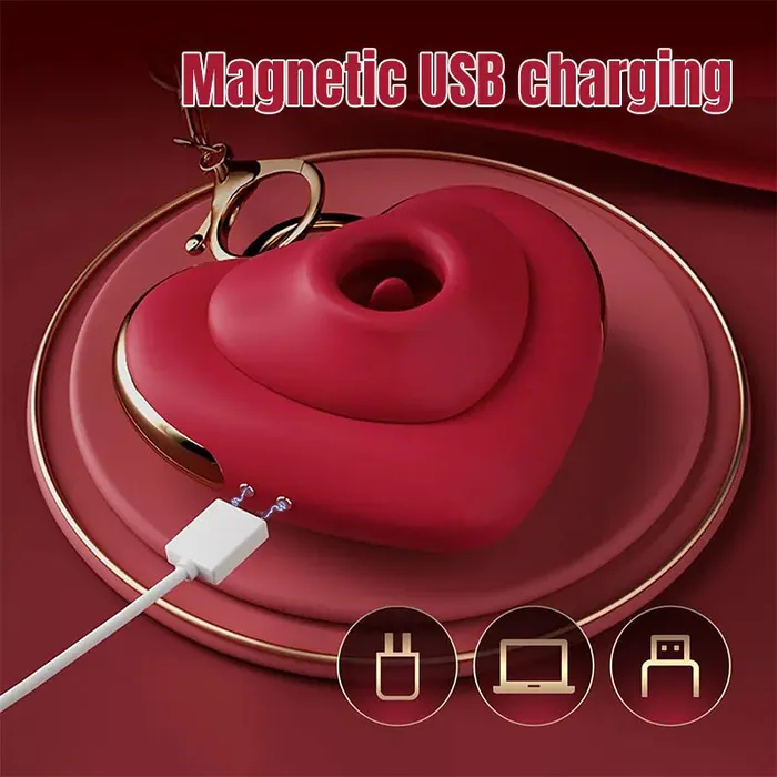 Female Sex Toys Inyarose HeartShaped Suction Vibrator