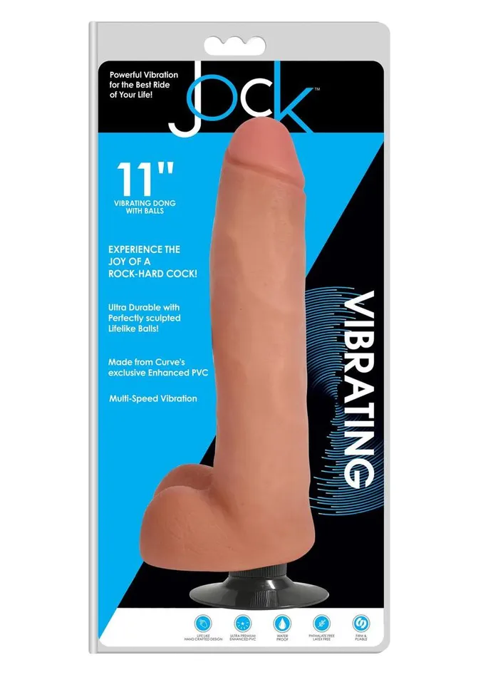 Female Sex Toys Jock Jock Vibrating Dildo with Balls