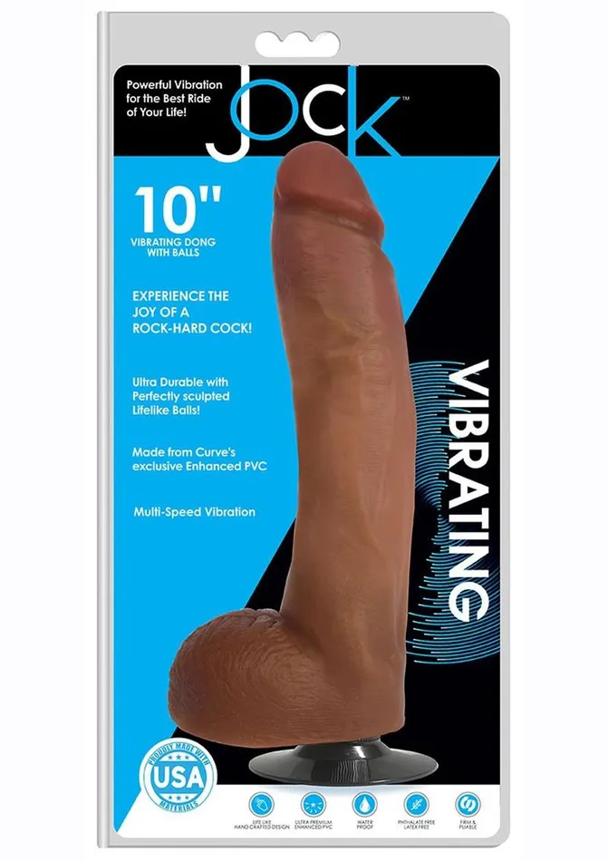 Female Sex Toys Jock Jock Vibrating Dildo with Balls