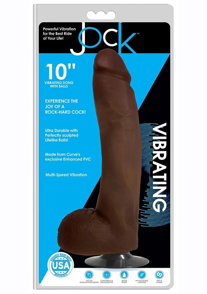 Female Sex Toys Jock Jock Vibrating Dildo with Balls